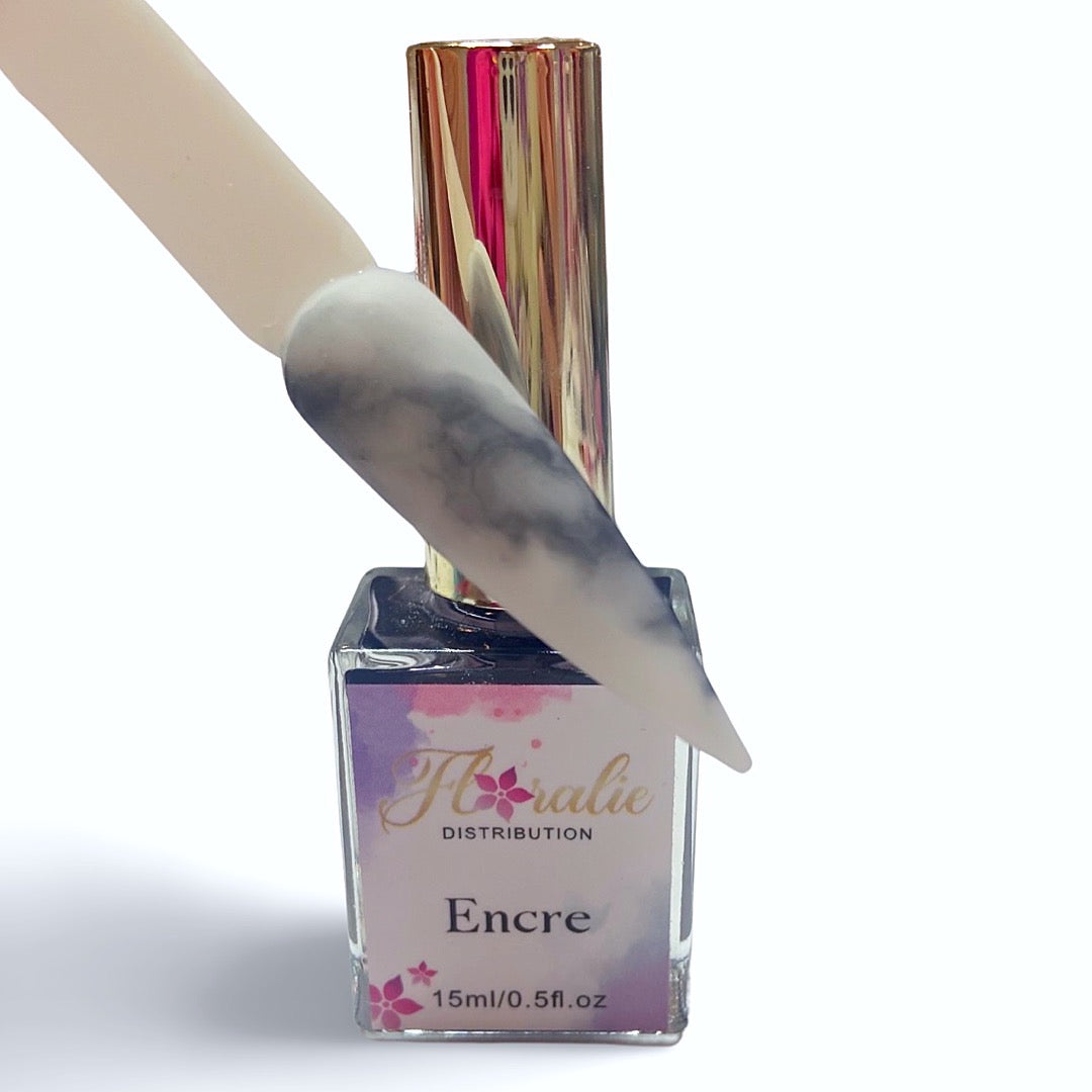 Encre pour ongles Floralie, effet aquarelle, chez Nailsy Drummondville