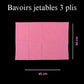 Bavoirs jetables imperméables 3 plis pour manucure et pédicure