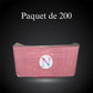 Paquet de 200 bavoirs jetables imperméables 3 plis pour manucure
