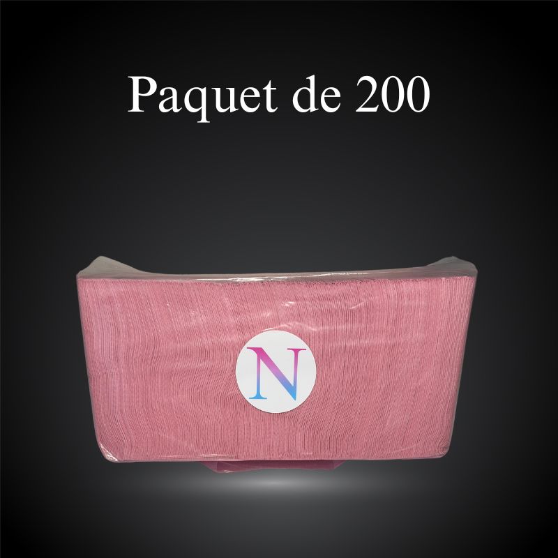Paquet de 200 bavoirs jetables imperméables 3 plis pour manucure