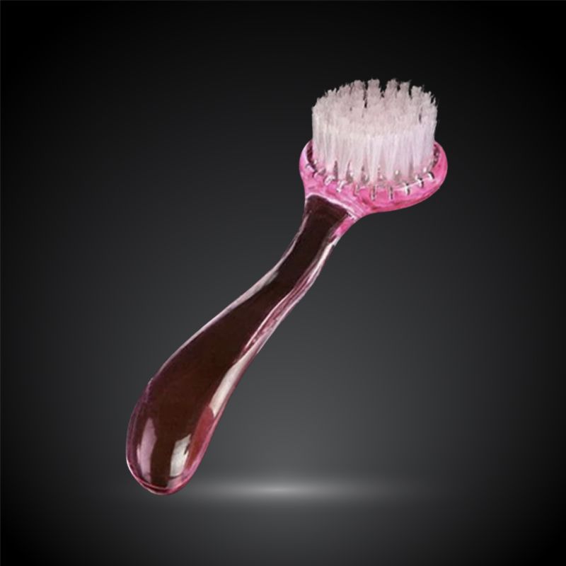 Brosse à ongles rose pour manucure et pédicure