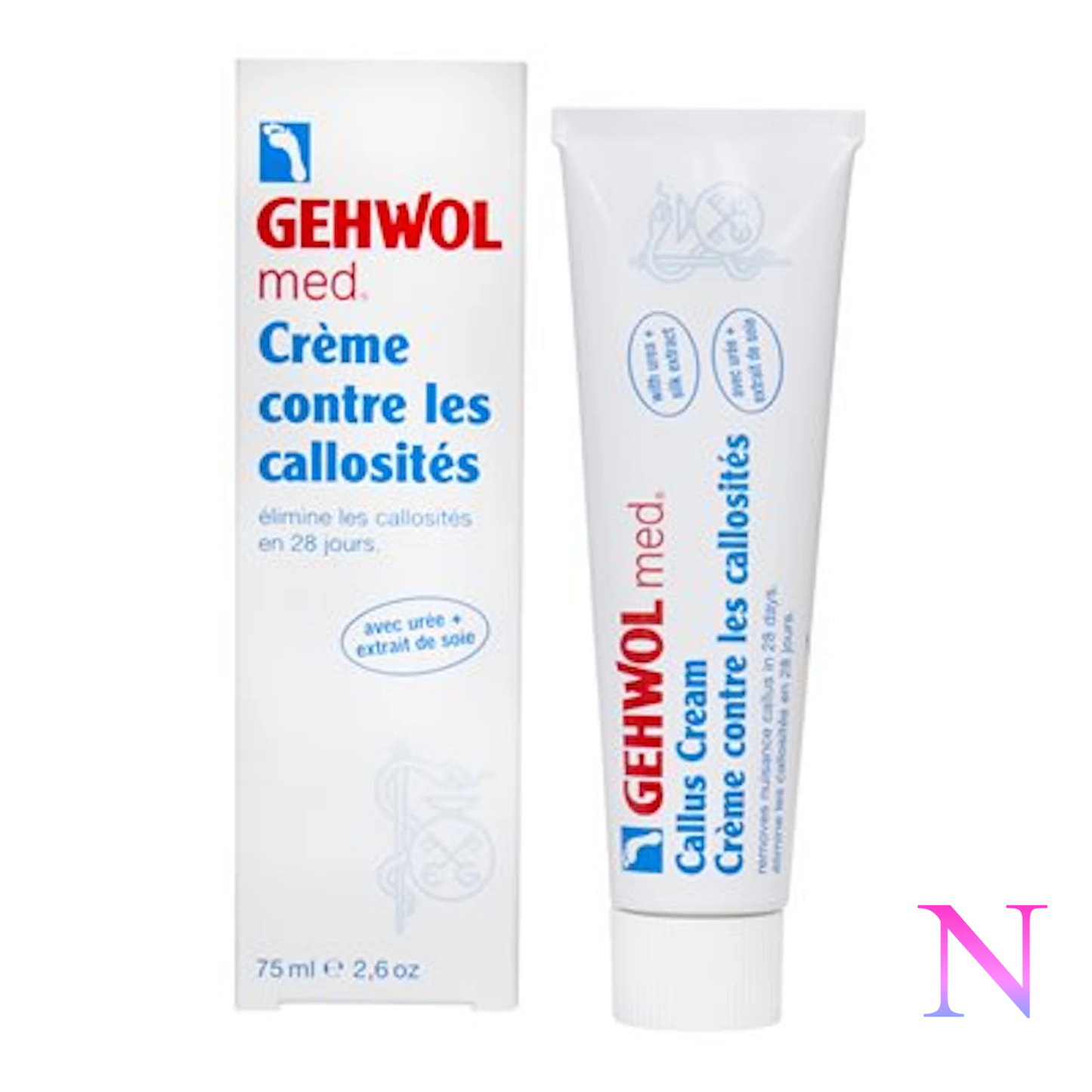 Gehwol med crème pour les callosités – Urée et soie 75 ml