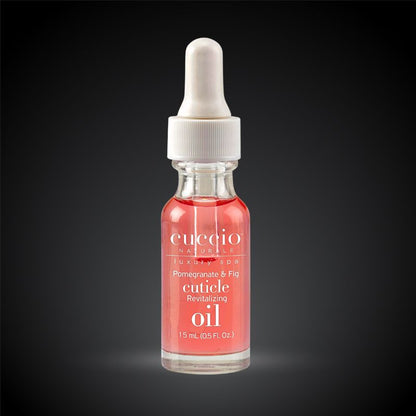 Huile à cuticules Cuccio Naturalé grenade et figue en flacon de 15 ml