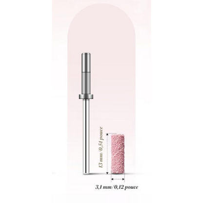 Mandrin inox 3,1 mm pour bande de ponçage de lime électrique à ongles