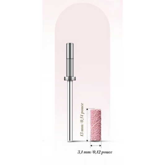Mandrin inox 3,1 mm pour bande de ponçage de lime électrique à ongles