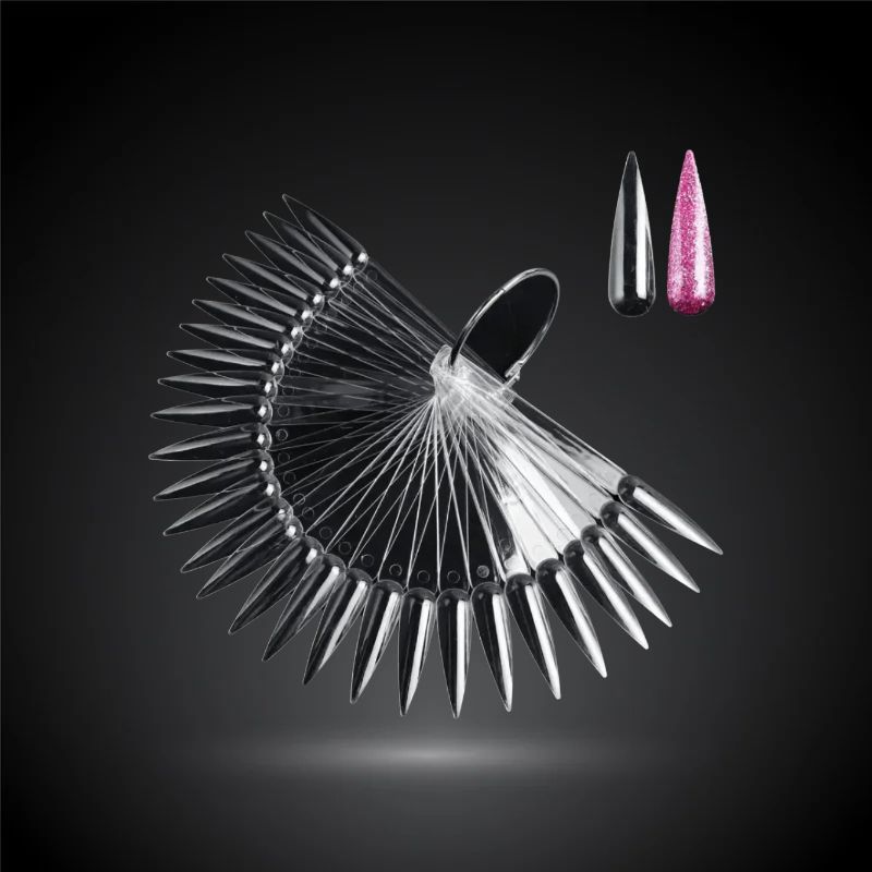 Nuancier – 50 pointes stiletto transparentes