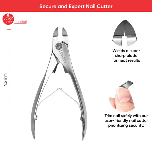 Pince coupe-ongles Bellissimi en acier inoxydable