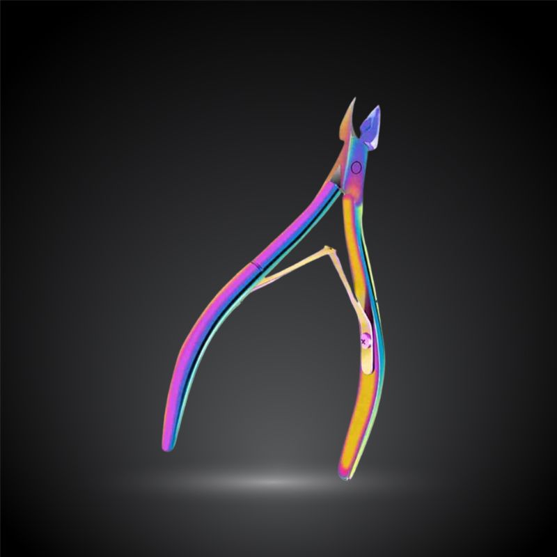 Pince à cuticules arc-en-ciel