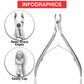 Pince à cuticules compacte Bellissimi en acier inoxydable