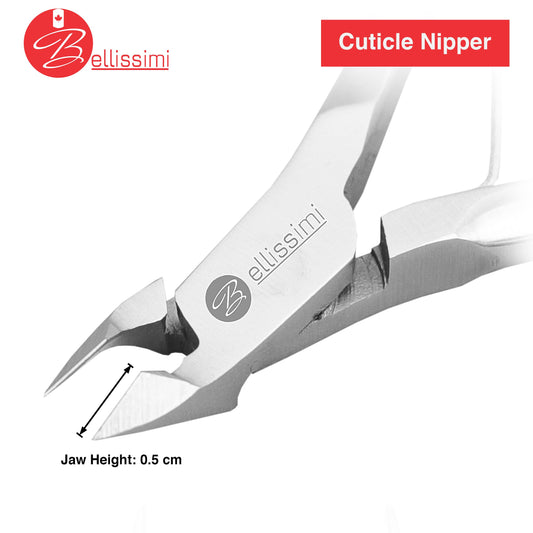 Pince à cuticules ergonomique Bellissimi en acier inoxydable