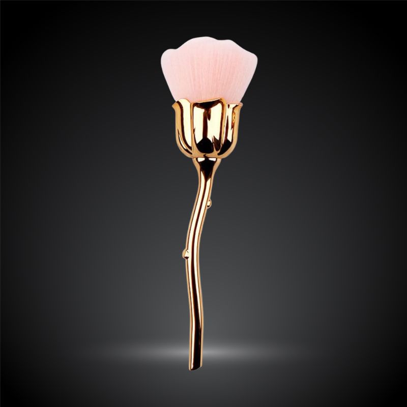 Pinceau à poussière d'ongles en forme de fleur