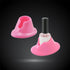 Support rose pour bouteille de vernis à ongles